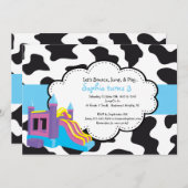 Tierdruck-Schlag-Haus-Party Einladung (Vorne/Hinten)