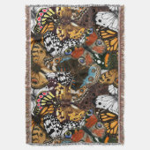 Tierdruck. Schmetterlingsflügel. Decke (Vorderseite Vertikal)