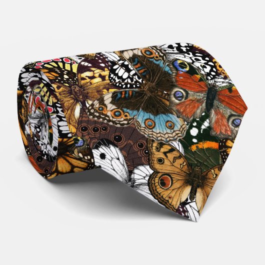 Tierdruck. Schmetterlingsflügel. Krawatte (Gerollt)