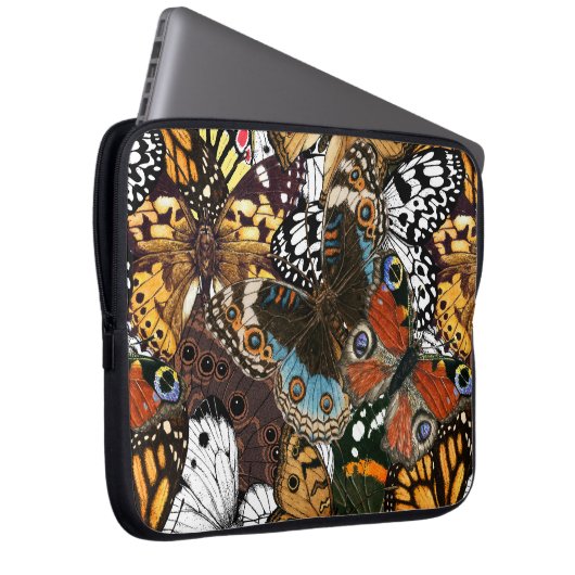 Tierdruck. Schmetterlingsflügel. Laptopschutzhülle (Vorne Rechts)