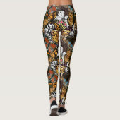 Tierdruck. Schmetterlingsflügel. Leggings (Rückseite)
