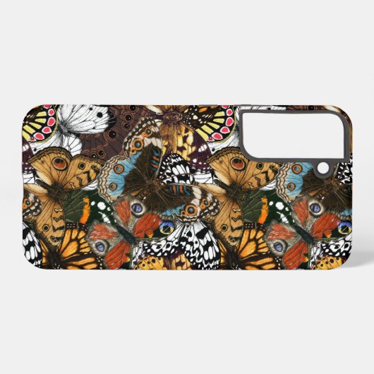 Tierdruck. Schmetterlingsflügel. Samsung Galaxy Hülle (Rückseite (Horizontal))