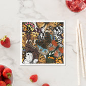 Tierdruck. Schmetterlingsflügel. Serviette (Beispiel)