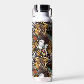 Tierdruck. Schmetterlingsflügel. Trinkflasche (Vorne)