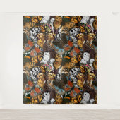 Tierdruck. Schmetterlingsflügel. Wandteppich (Vorderseite)