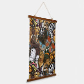 Tierdruck. Schmetterlingsflügel. Wandteppich Mit Holzrahmen (Gewinkelt)