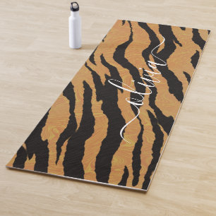 Tierdruck, Tiger personalisierter Name Yogamatte