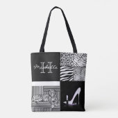 Tierdruck-u. Absatz-Mode-Collage Tasche (Rückseite)