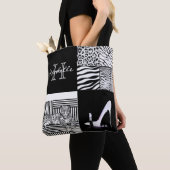 Tierdruck-u. Absatz-Mode-Collage Tasche (Von Nahem)