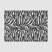 Tierdruck, Zebra in Schwarz und Weiß Seidenpapier (Vorderseite)