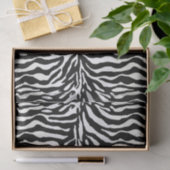 Tierdruck, Zebra in Schwarz und Weiß Seidenpapier (Geschenk)
