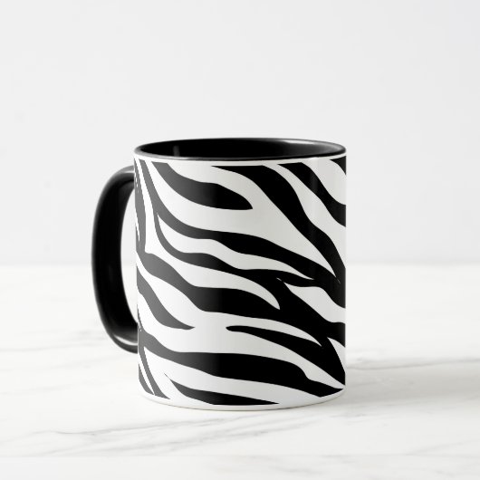 Tierdruck - Zebra Tasse (Vorderseite Links)