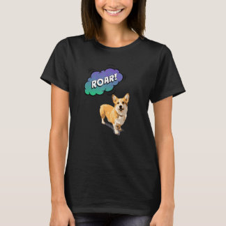Tierdruckauflage mit Niedlichem Corgi-Hund T-Shirt