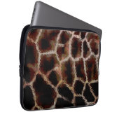 Tierdruckbraun Laptopschutzhülle (Vorne Rechts)