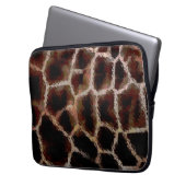 Tierdruckbraun Laptopschutzhülle (Vorderseite Links)