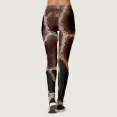 Tierdruckbraun Leggings (Rückseite)