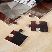 Tierdruckbraun Puzzle (Seite)