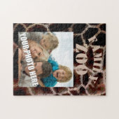 Tierdruckbraun Puzzle (Horizontal)