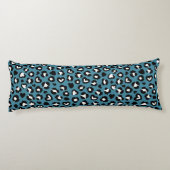 Tierdrucke, Blauer Leopard, Geparden, Herz Seitenschläferkissen (Rückseite)