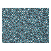 Tierdrucke, Blauer Leopard, Geparden, Herz Tischdecke (Vorderseite (Horizontal))