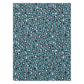 Tierdrucke, Blauer Leopard, Geparden, Herz Tischdecke (Vorderseite)