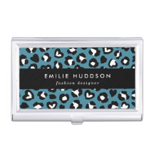 Tierdrucke, Blauer Leopard, Geparden, Herz