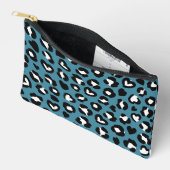 Tierdrucke, Blauer Leopard, Geparden, Herz Zubehörtasche (Offen)