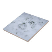 Tierdrucke im Schneegeflecht Fliese (Seite)
