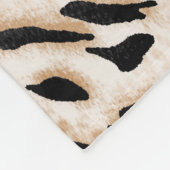 Tierdrucke: Leopard Zebra Tiger Fleecedecke (Ecke)