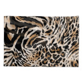 Tierdrucke: Leopard Zebra Tiger Kissenbezug (Rückseite)