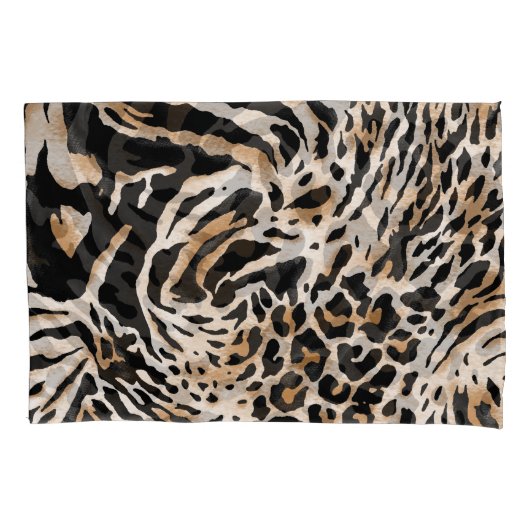 Tierdrucke: Leopard Zebra Tiger Kissenbezug (Vorderseite)