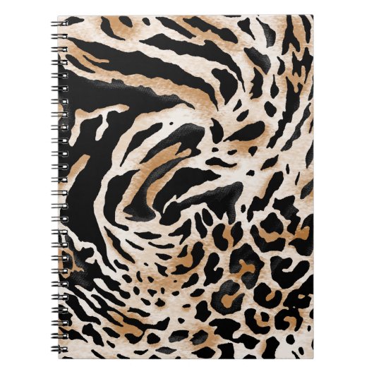 Tierdrucke: Leopard Zebra Tiger Notizblock (Vorderseite)