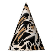 Tierdrucke: Leopard Zebra Tiger Partyhütchen (Vorderseite)