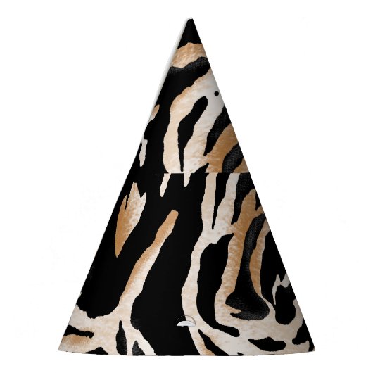 Tierdrucke: Leopard Zebra Tiger Partyhütchen (Links)