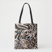 Tierdrucke: Leopard Zebra Tiger Tasche (Vorderseite)
