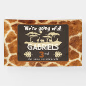 TierdruckGiraffe Geburtstagsbanner Banner (Horizontal)