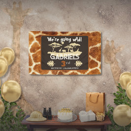 TierdruckGiraffe Geburtstagsbanner Banner