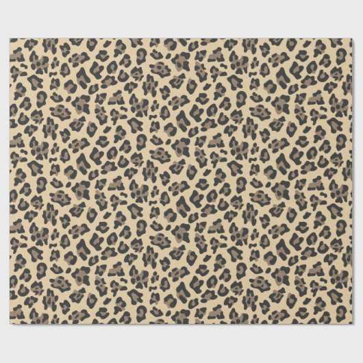 Tierdruckleopard Geschenkpapier (Flach)