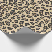 Tierdruckleopard Geschenkpapier (Ecke)