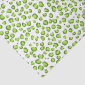 Tierdruckleopard-Muster Grünes Geschenk Seidenpapier (Ausschnitt)