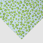 Tierdruckleopard-Muster Grünes Geschenk Seidenpapier (Ausschnitt)