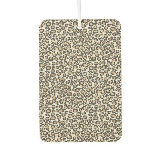 Tierdruckmaschine Leopard Nuetrals Spaß Herz Autolufterfrischer (Vorderseite)