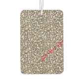 Tierdruckmaschine Leopard Nuetrals Spaß Herz Autolufterfrischer (Rückseite)