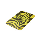 Tierdruckmuster des gelben Zebra Badematte (Schrägansicht)