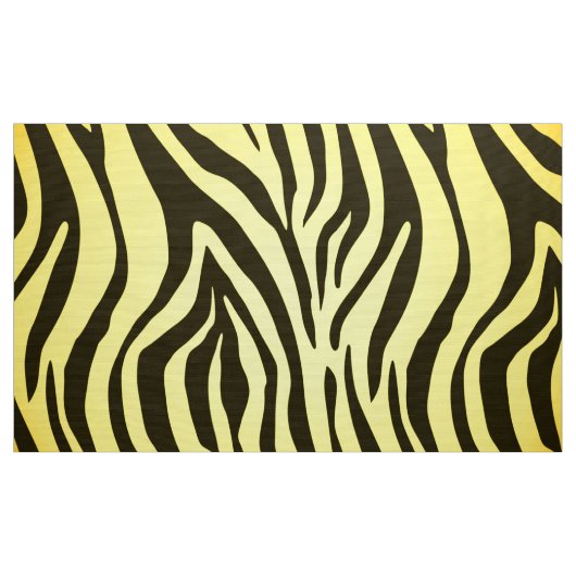 Tierdruckmuster des gelben Zebra Stoff (Yard (91,4 cm))