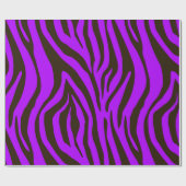 Tierdruckmuster des lila Zebra Geschenkpapier (Flach)