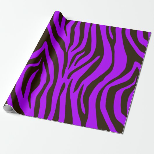 Tierdruckmuster des lila Zebra Geschenkpapier (Ungerollt)