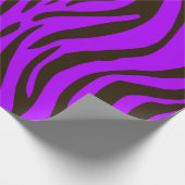 Tierdruckmuster des lila Zebra Geschenkpapier (Ecke)
