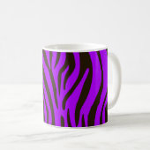 Tierdruckmuster des lila Zebra Kaffeetasse (VorderseiteRechts)