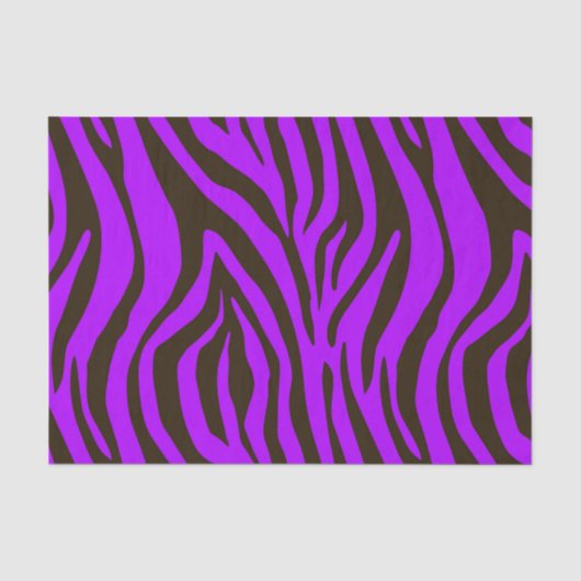 Tierdruckmuster des lila Zebra Seidenpapier (Vorderseite)
